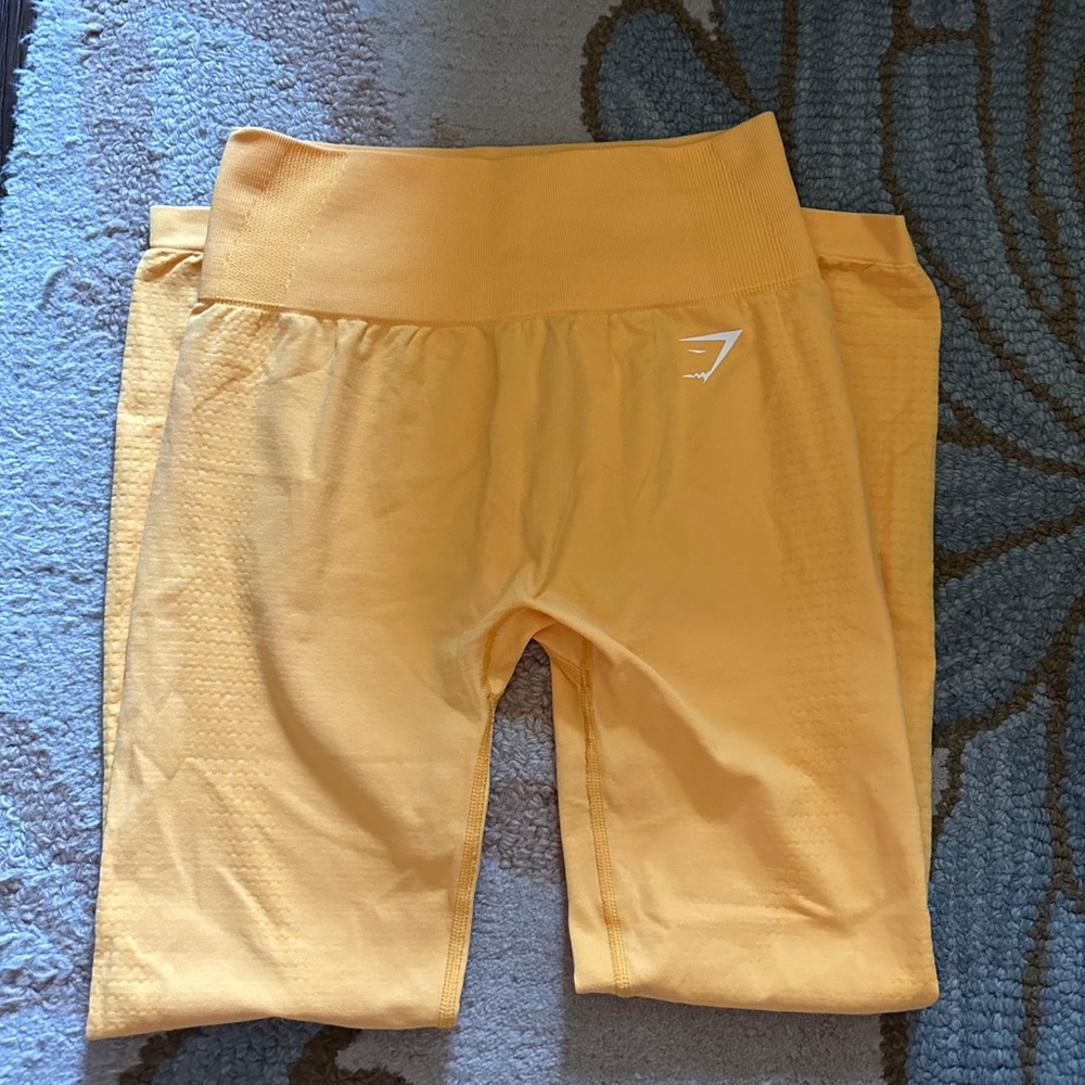 Yellow gymshark leggings